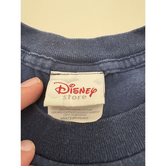 VTG Mickey Mouse Disney Graphic T Shirt Blue SZ Large 90s - Picture 3 of 6